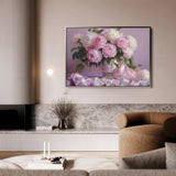Floral 956 Canvas Art 18" x 24" / 45 x 60 cm / Black