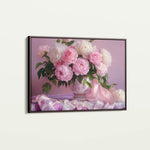Floral 956 Canvas Art 18" x 24" / 45 x 60 cm / Black