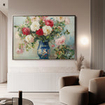 Floral 957 Canvas Art 18" x 24" / 45 x 60 cm / Black