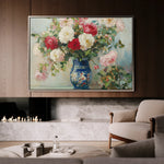 Floral 957 Canvas Art 18" x 24" / 45 x 60 cm / Black