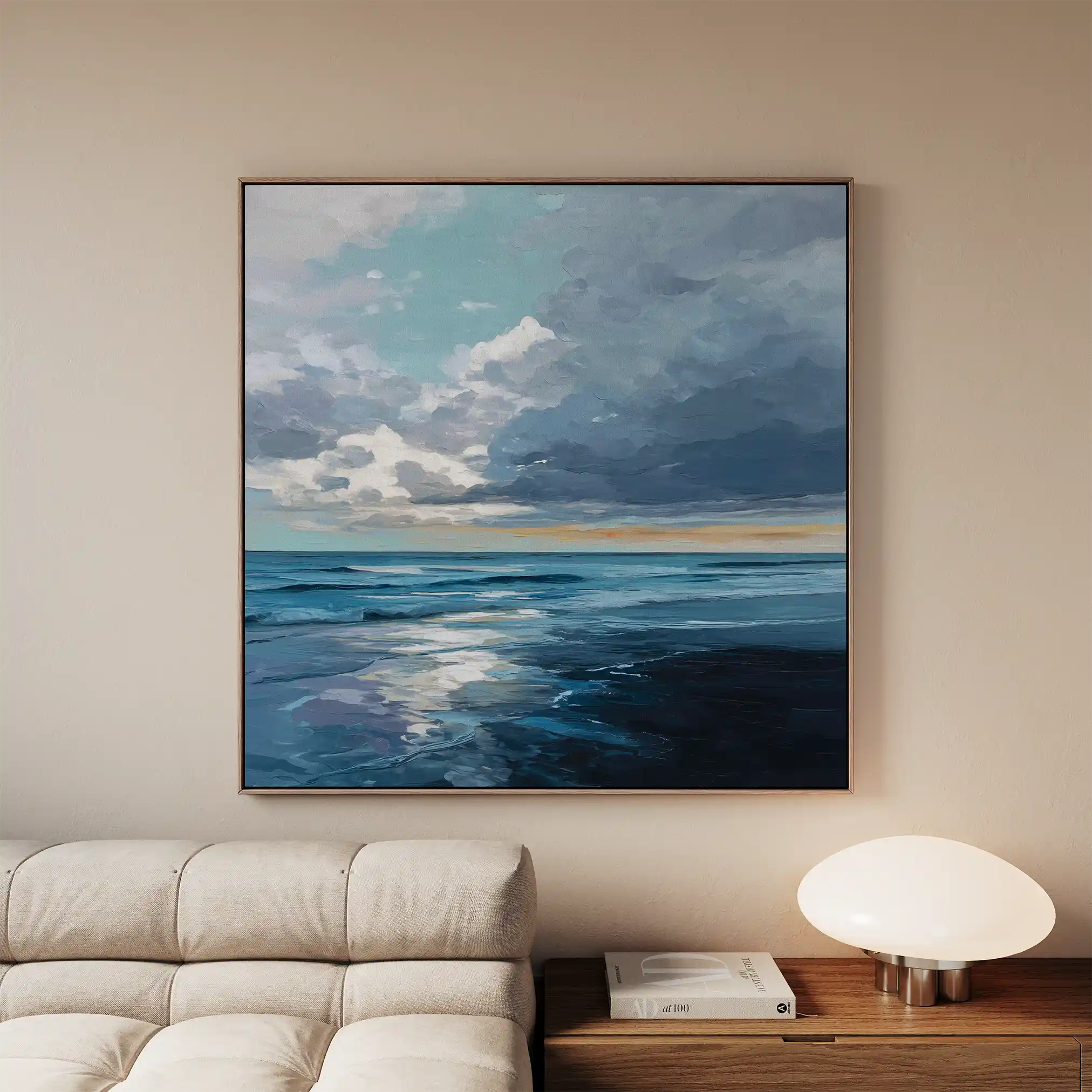 Abstract 958 Canvas Art 60 x 60 cm / Black