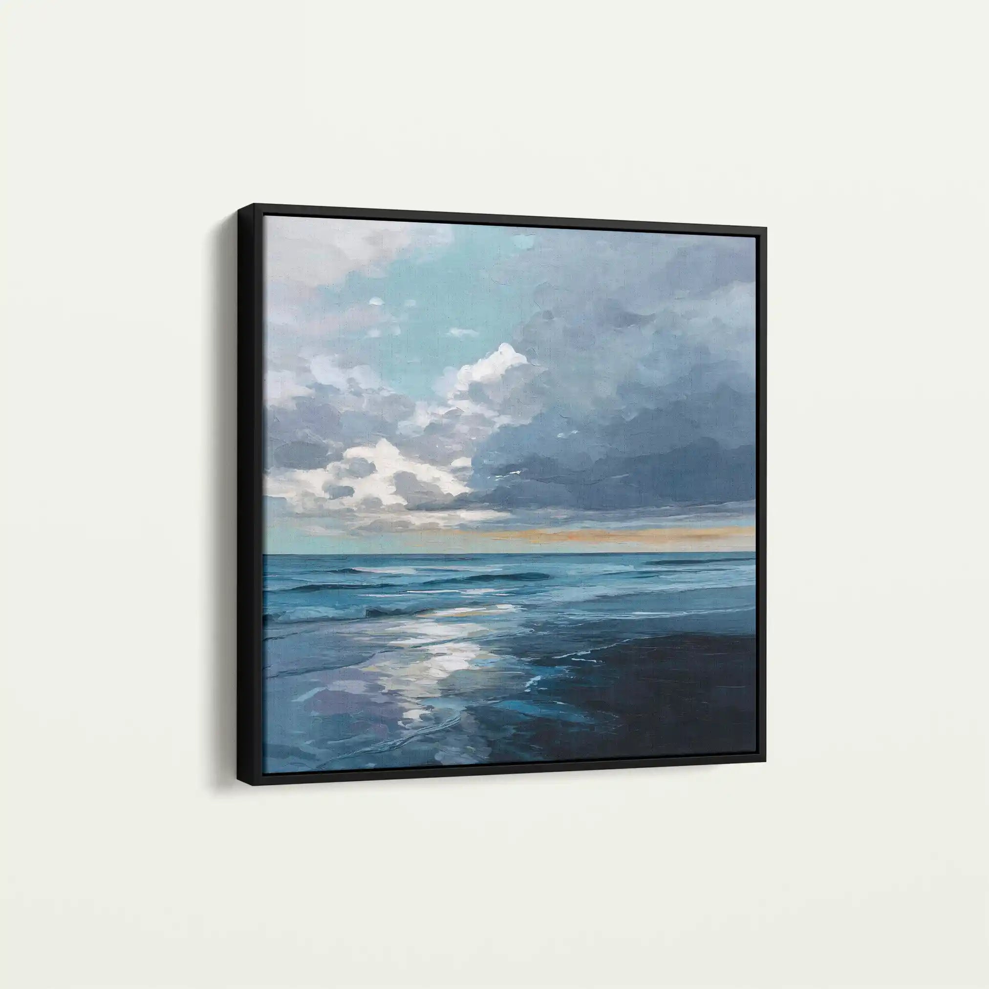 Abstract 958 Canvas Art 60 x 60 cm / Black