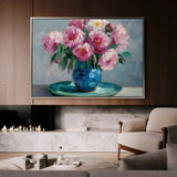 Floral 958 Canvas Art 18" x 24" / 45 x 60 cm / Black