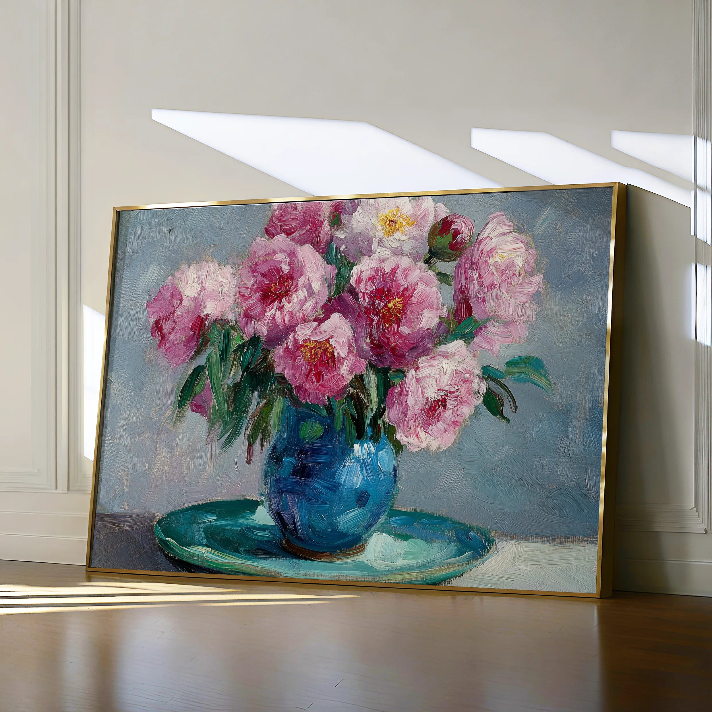 Floral 958 Canvas Art 18" x 24" / 45 x 60 cm / Black