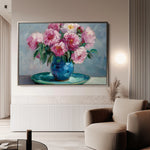 Floral 958 Canvas Art 18" x 24" / 45 x 60 cm / Black