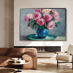 Floral 958 Canvas Art 18" x 24" / 45 x 60 cm / Black