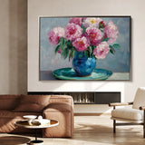 Floral 958 Canvas Art 18" x 24" / 45 x 60 cm / Black