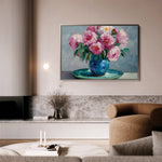 Floral 958 Canvas Art 18" x 24" / 45 x 60 cm / Black