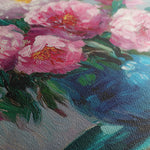 Floral 958 Canvas Art 18" x 24" / 45 x 60 cm / Black