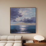 Abstract 959 Canvas Art 16" x 16" / 40 x 40 cm / Black