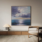 Abstract 959 Canvas Art 16" x 16" / 40 x 40 cm / Black
