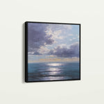 Abstract 959 Canvas Art 16" x 16" / 40 x 40 cm / Black