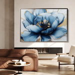 Floral 959 Canvas Art 18" x 24" / 45 x 60 cm / Black