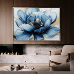 Floral 959 Canvas Art 18" x 24" / 45 x 60 cm / Black