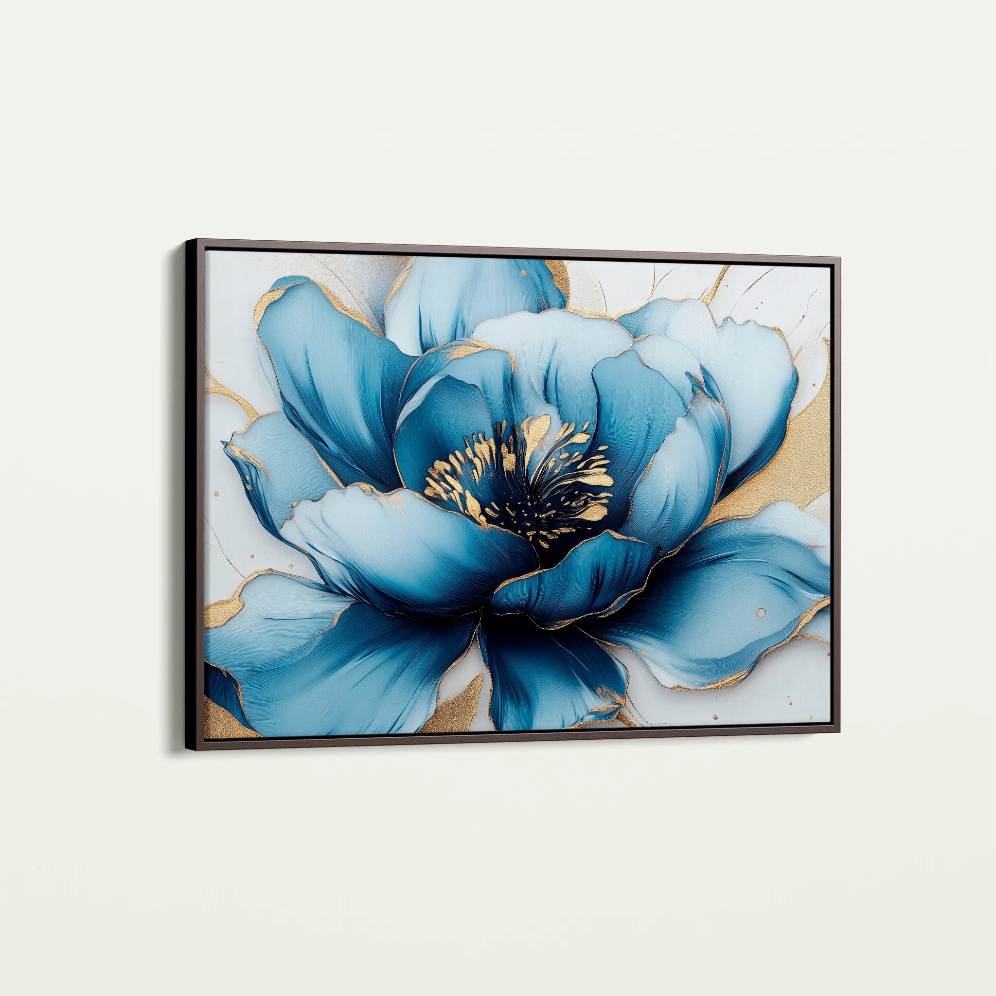 Floral 959 Canvas Art 18" x 24" / 45 x 60 cm / Black