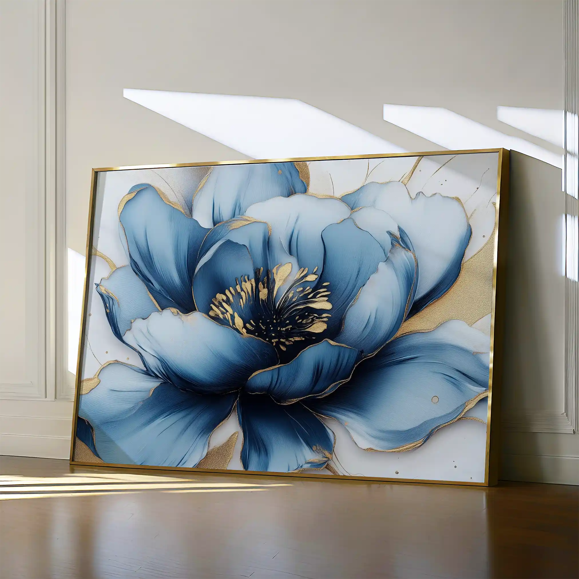 Floral 959 Canvas Art 60 x 40 cm / Black