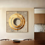 Abstract 960 Canvas Art 16" x 16" / 40 x 40 cm / Black