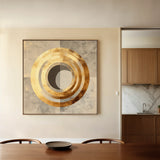 Abstract 960 Canvas Art 16" x 16" / 40 x 40 cm / Black