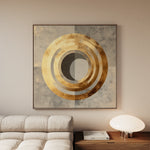 Abstract 960 Canvas Art 16" x 16" / 40 x 40 cm / Black