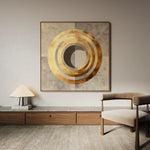 Abstract 960 Canvas Art 16" x 16" / 40 x 40 cm / Black