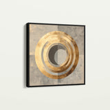 Abstract 960 Canvas Art 16" x 16" / 40 x 40 cm / Black