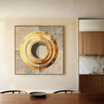 Abstract 960 Canvas Art 60 x 60 cm / Black