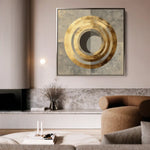 Abstract 960 Canvas Art 60 x 60 cm / Black