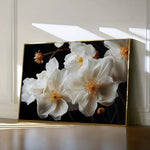 Floral 960 Canvas Art 18" x 24" / 45 x 60 cm / Black