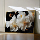 Floral 960 Canvas Art 18" x 24" / 45 x 60 cm / Black