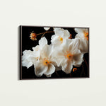 Floral 960 Canvas Art 18" x 24" / 45 x 60 cm / Black