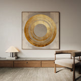 Abstract 961 Canvas Art 16" x 16" / 40 x 40 cm / Black