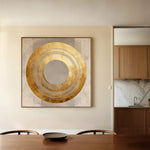 Abstract 961 Canvas Art 16" x 16" / 40 x 40 cm / Black