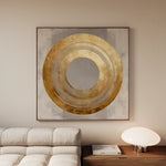 Abstract 961 Canvas Art 16" x 16" / 40 x 40 cm / Black