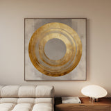 Abstract 961 Canvas Art 16" x 16" / 40 x 40 cm / Black