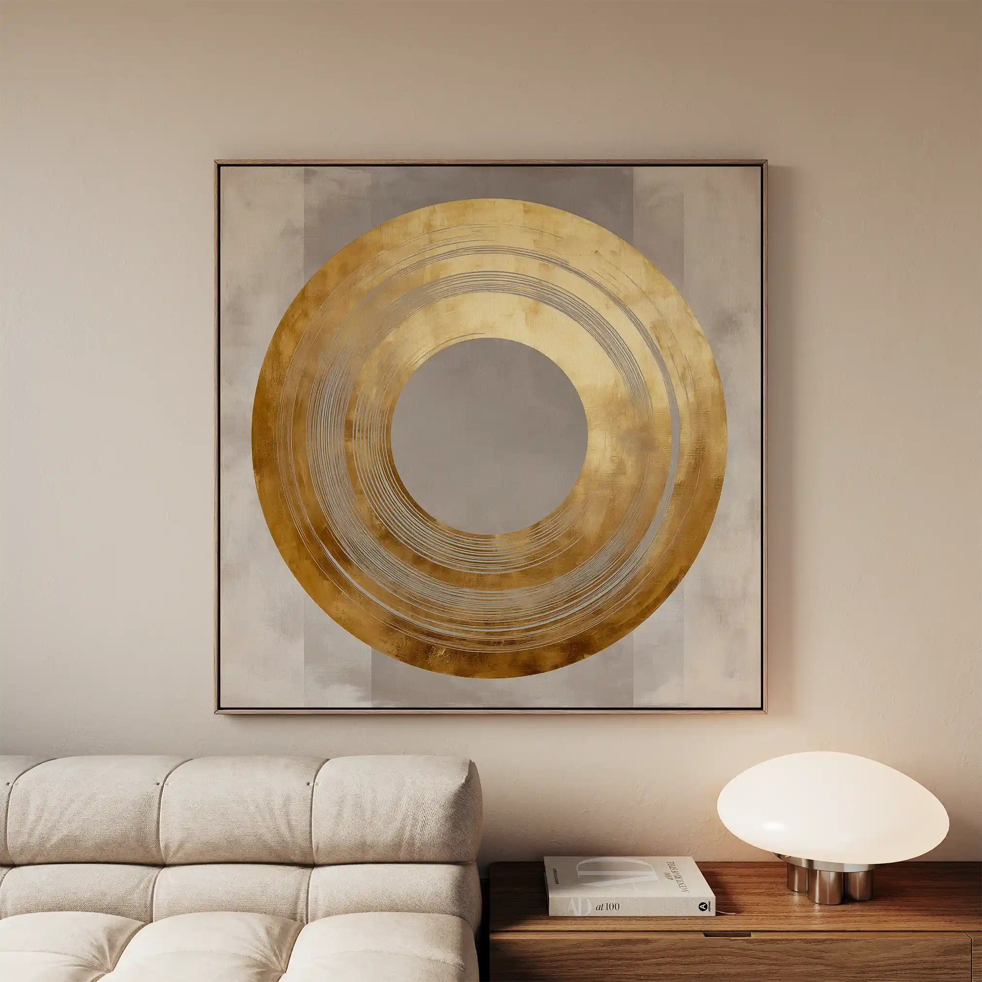 Abstract 961 Canvas Art 60 x 60 cm / Black