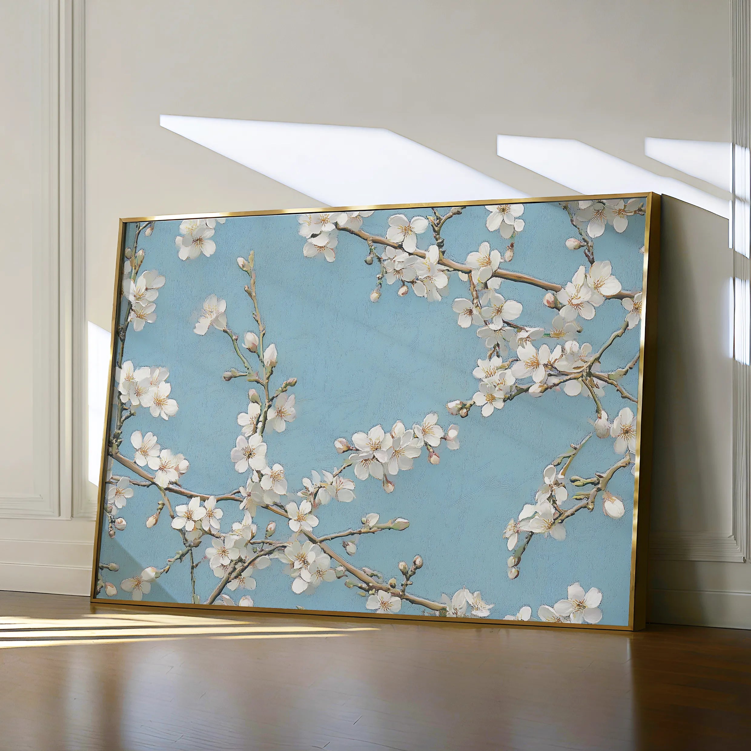 Floral 961 Canvas Art 18" x 24" / 45 x 60 cm / Black