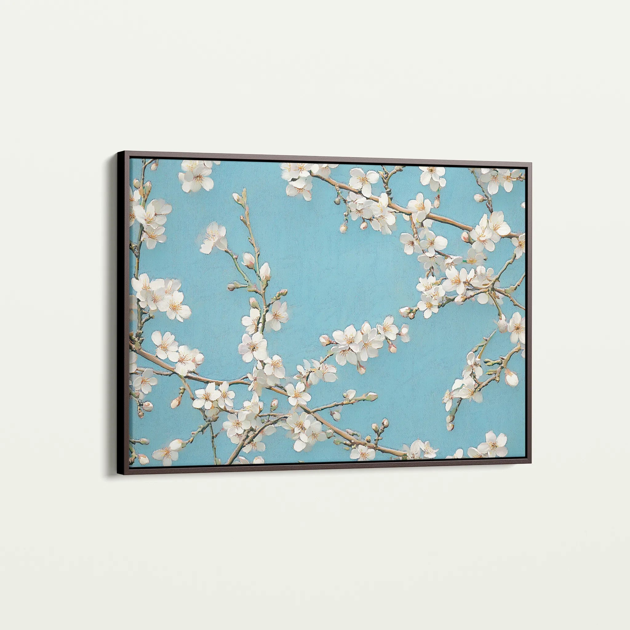 Floral 961 Canvas Art 18" x 24" / 45 x 60 cm / Black