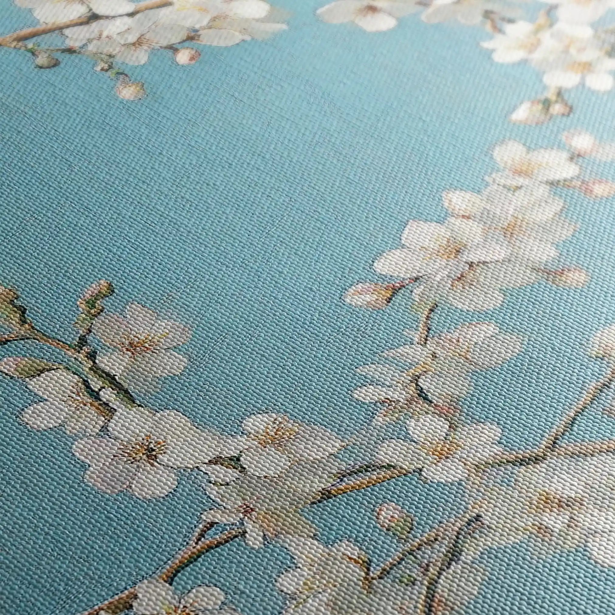 Floral 961 Canvas Art 60 x 40 cm / Black