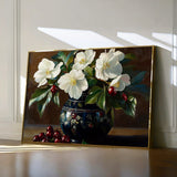 Floral 962 Canvas Art 18" x 24" / 45 x 60 cm / Black