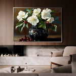 Floral 962 Canvas Art 18" x 24" / 45 x 60 cm / Black