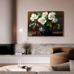 Floral 962 Canvas Art 18" x 24" / 45 x 60 cm / Black