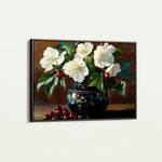 Floral 962 Canvas Art 60 x 40 cm / Black