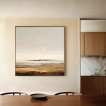 Abstract 963 Canvas Art 16" x 16" / 40 x 40 cm / Black