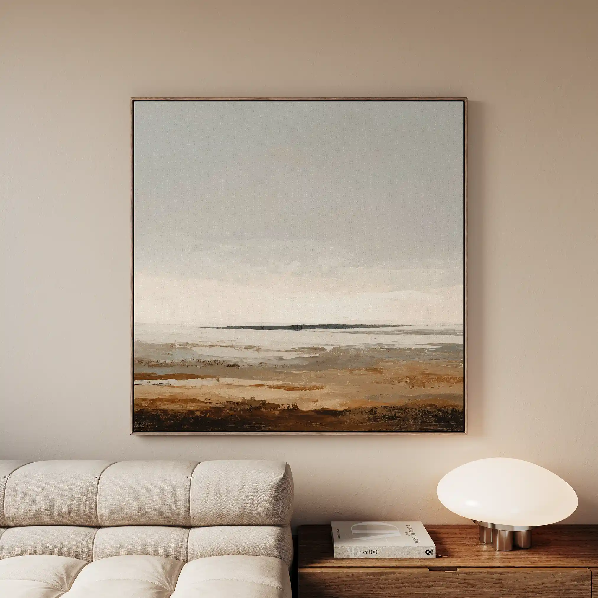Abstract 963 Canvas Art 16" x 16" / 40 x 40 cm / Black