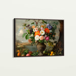Floral 963 Canvas Art 18" x 24" / 45 x 60 cm / Black
