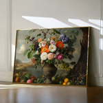 Floral 963 Canvas Art 60 x 40 cm / Black