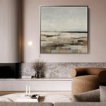 Abstract 964 Canvas Art 16" x 16" / 40 x 40 cm / Black