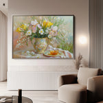 Floral 964 Canvas Art 18" x 24" / 45 x 60 cm / Black