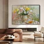 Floral 964 Canvas Art 18" x 24" / 45 x 60 cm / Black