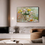 Floral 964 Canvas Art 18" x 24" / 45 x 60 cm / Black